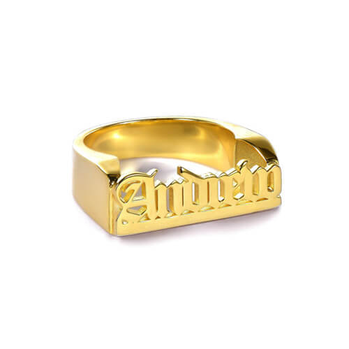personalized name ring sterling silver wholesale factory custom big old english name rings for women bulk online websites